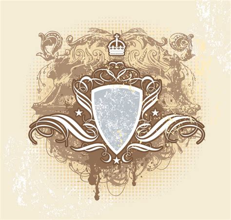 Heraldic design shileld vector | Free download