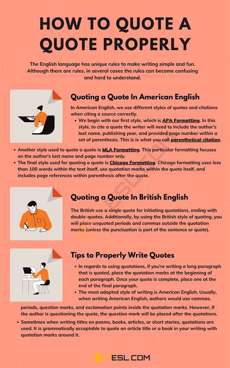 How To Quote A Quote Properly In American And British English 7esl