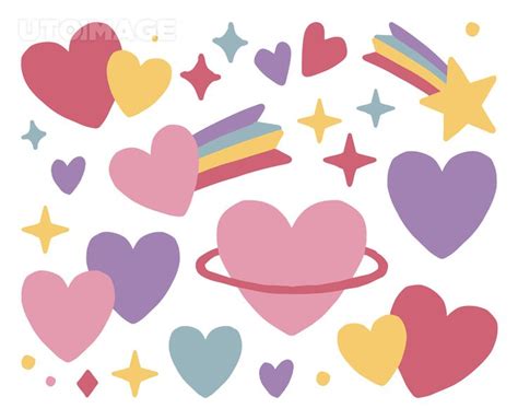 عيد مبارك png png images free to download. 하트 손그림 일러스트 소스 예시리, 일러스트, 일러스트, 백터 ...