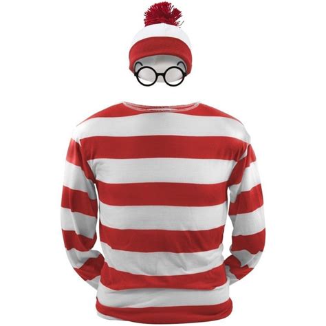 Wheres Wally Costume Book Week Outfit Stripe Shirt Hat Glasses Afterpay Woodland Gatherer