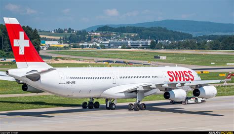 Hb Jme Swiss Airbus A340 300 At Zurich Photo Id 1163419 Airplane