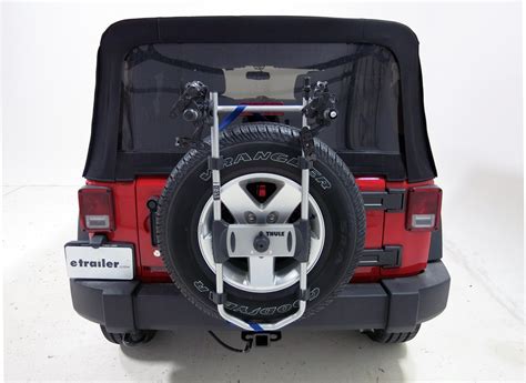 2014 Jeep Wrangler Unlimited Spare Tire Bike Racks - Thule