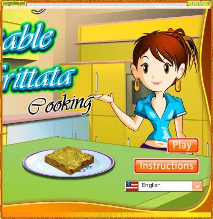 Los mejores juegos de cocina los tienes gratis en wambie.com. Cocina con sara: Frittata Vegetal | JuegosFUN.net