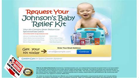 Free Johnsons Baby Relief Kit Samples Get Johnsons Baby Kit Best