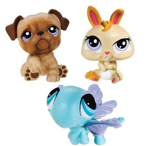 All i could think of is bats, and maybe. Littlest Pet Shop Three Pack (Bulldog, Dragonfly,Dwarf Bunny)