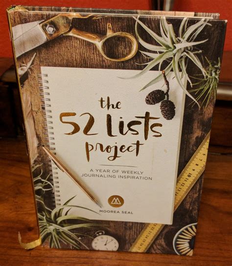 The 52 Lists Project A Year Of Weekly Journaling Inspiration By Moorea