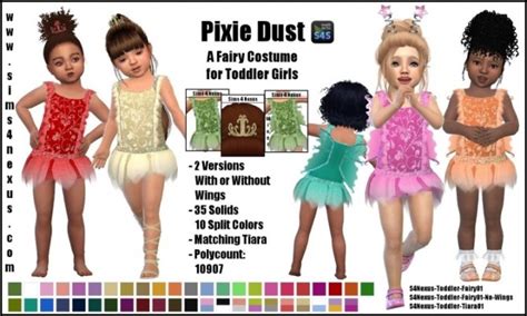 Pixie Dust Fairy Costume By Samanthagump At Sims 4 Nexus