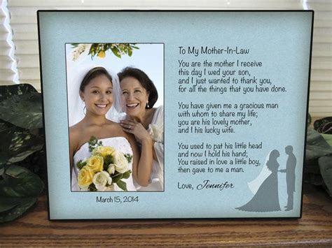 Send them directly to her. Mother In Law Gift, Personalized Mother In Law Picture ...