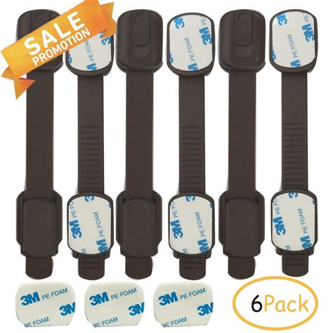 Safety 1st adhesive magnetic child safety lock system best babyproofing system with key holder : Toilet Locks Baby Safety Locks 6Pack With Extra 3M ...