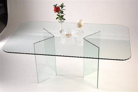 Get 5% in rewards with club o! V Shape All Glass Dining Table Base Set 29 inch tall $450 ...