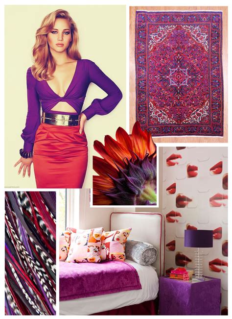The way, for the bedroom wall, 80% must be purple and the other 20% may be red. Dalliance Design | A Love Affair With Design: COLOR COMBO ...