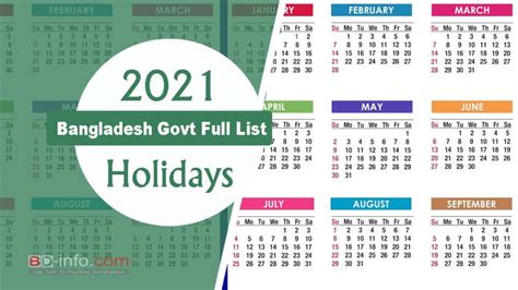 Government 2021 Holidays Govt Calendar 2021 Bangladesh Mambu Png