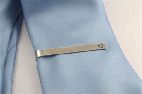 Personalized Tie Bar Mens Custom Hand Stamped Tie Bar