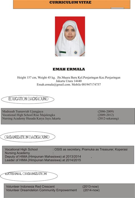 Sample resume format for fresh graduates two page format. 7 Contoh CV Fresh Graduate yang Menarik dan Cara Kirim ...
