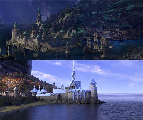 The Evolution Of Animation 1 Arendelle Castle Rfrozen