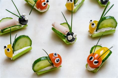 Super Fun Veggie Bug Snacks Are Perfect For Childrens Partys Or Craft