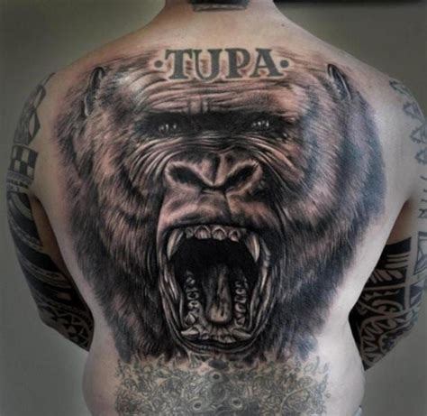 Silverback Gorilla Tattoo
