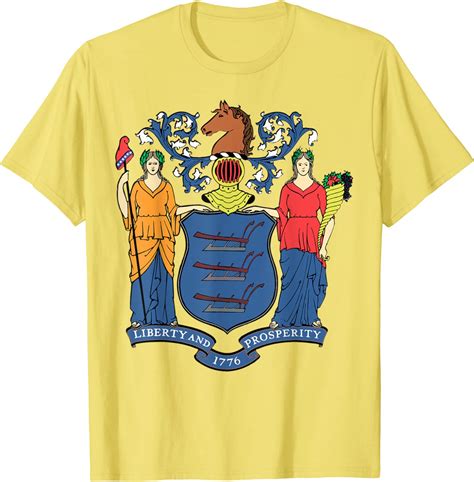 Amazon Com New Jersey Nj State Flag Usa T Shirt Clothing Shoes