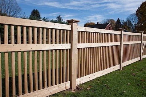 You see a wooden fence. 30+ Fancy Wooden Fence Styles and Designs (with Pictures)