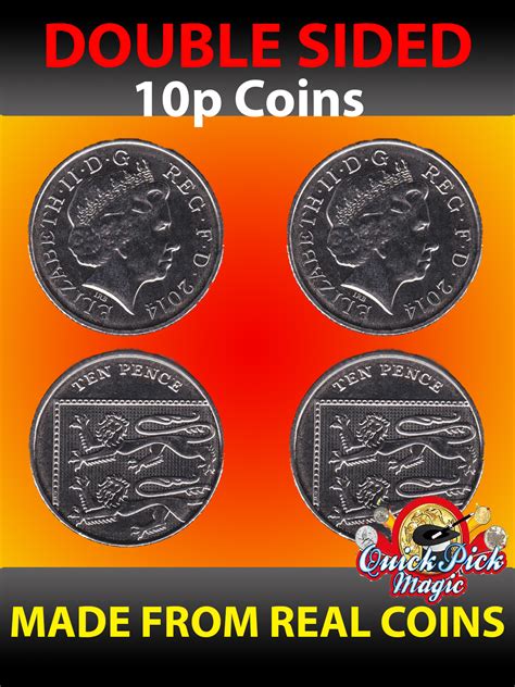 DOUBLE SIDED COIN 10 PENCE - DOUBLE HEADED COIN - DOUBLE TAILED COIN - SAME SIDE COIN | Quick ...