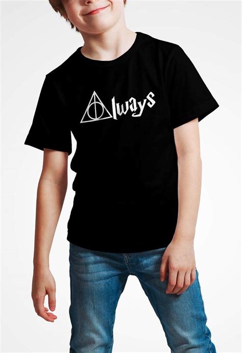 T Shirt Harry Potter Inspired Always Zwart Maat 140