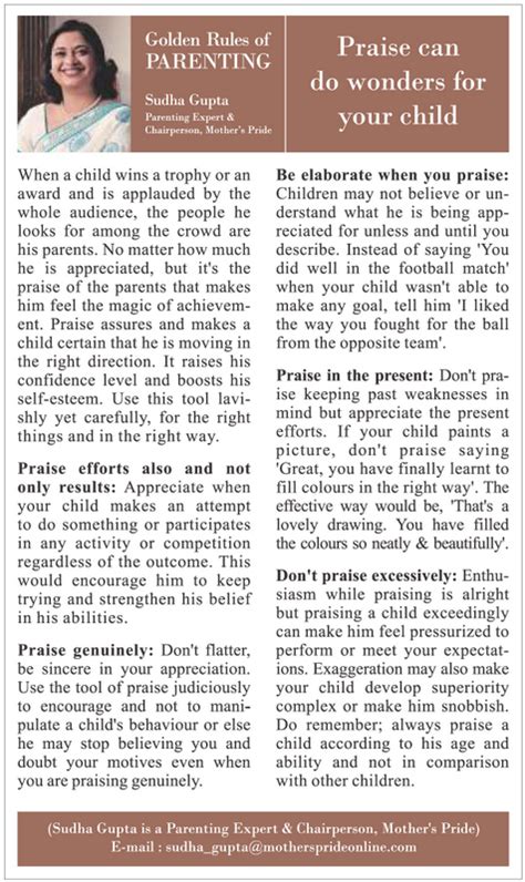 Golden Rules Of Positive Parenting By Sudha Gupta