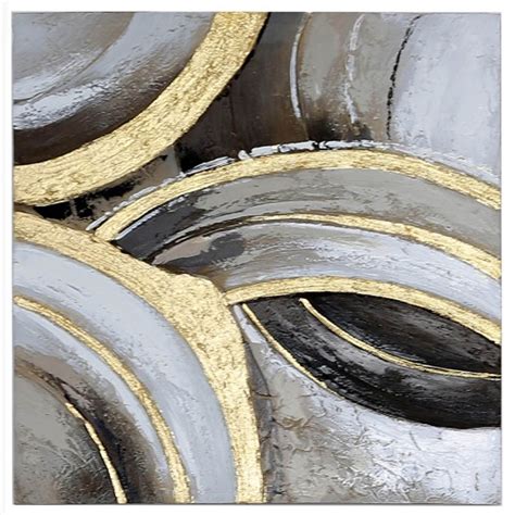 Gallery wrap canvas, framed fine art prints, framed canvas art Square Gold & Black Abstract Canvas Wall Art | Gold ...