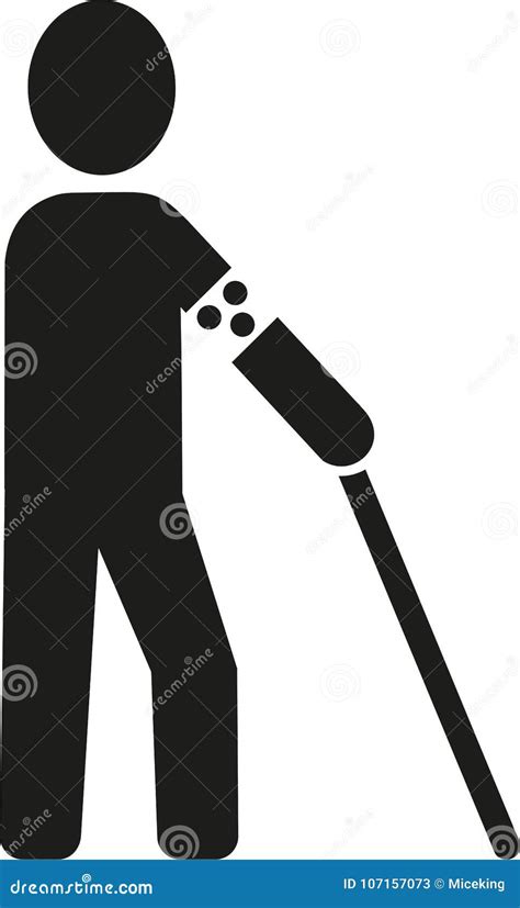 Blind Man Icon Stock Vector Illustration Of Isolated 107157073
