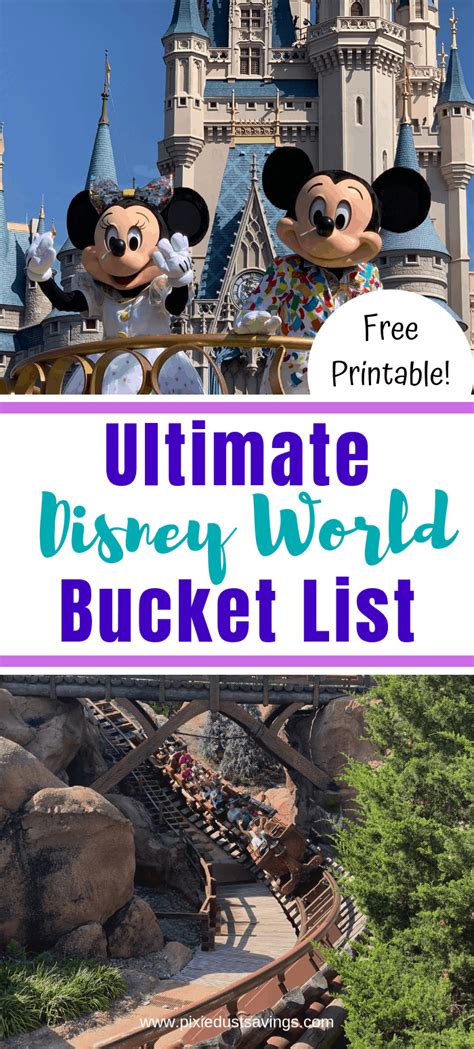 Ultimate Walt Disney World Bucket List