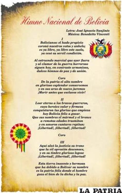 Himno Nacional De Bolivia