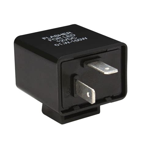 DC12V Flasher Relay LED Turn Signal Overload Protection Safe 2 Pin Plug