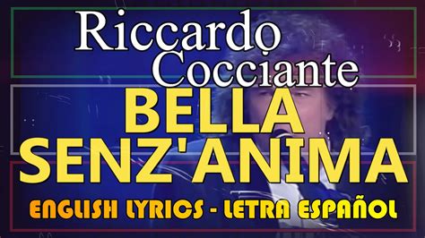 Bella Senzanima Riccardo Cocciante 1974 Letra Español English