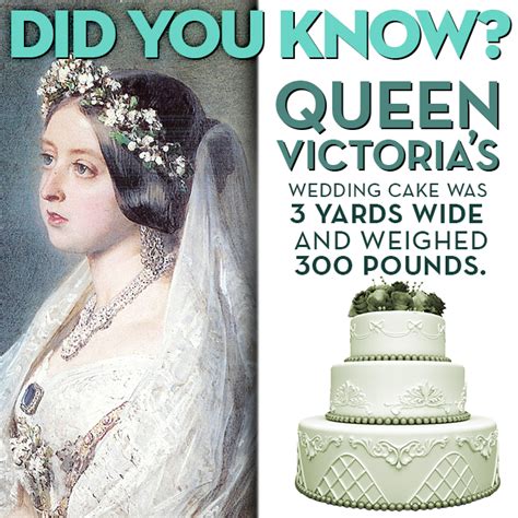 Didyouknow Queen Victorias Wedding Cake Was 3 Yards Wide And Weighed 300 Pounds Weddingfact
