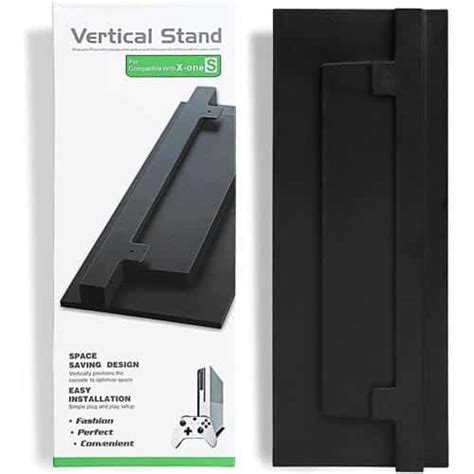 Vertical Stand Holder For Xbox One S Slim Console Black Zeepee