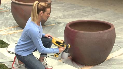 Painting Patio Planters Youtube