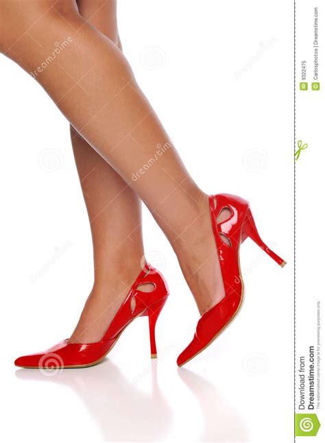 Red High Heels Stock Image Image Of Heels High White 9322475