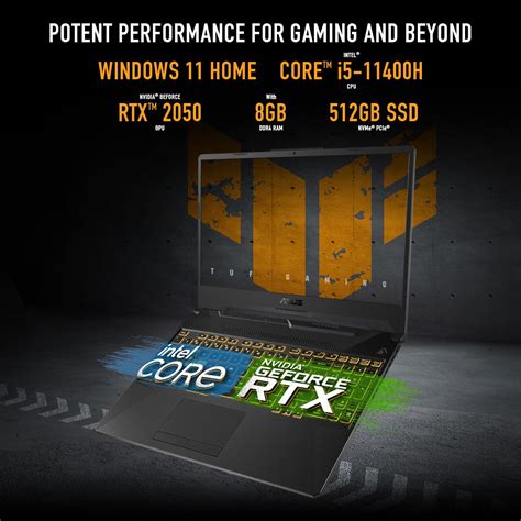 Buy Asus Tuf Gaming F15 Fx506hf Hn014w Intel Core I5 11400h 8gb Ram