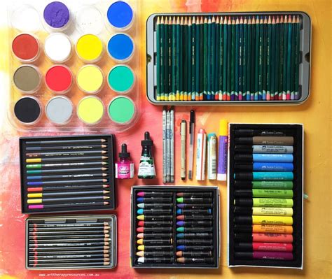 10 Art Mediums To Use in Your Art Therapy Sessions Arts media is the material and tools used by an artist, composer or designer to create a work of art, for example, pen and ink where the pen is the tool and the ink is the material.