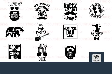 Father's Day SVG Bundle (96451) | Cut Files | Design Bundles