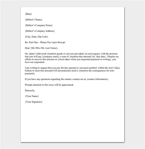 5 Free Demand Letter For Payment Template Sample And Examples Images