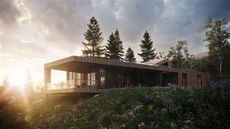 Villa In Norway Ronen Bekerman 3d Architectural Visualization