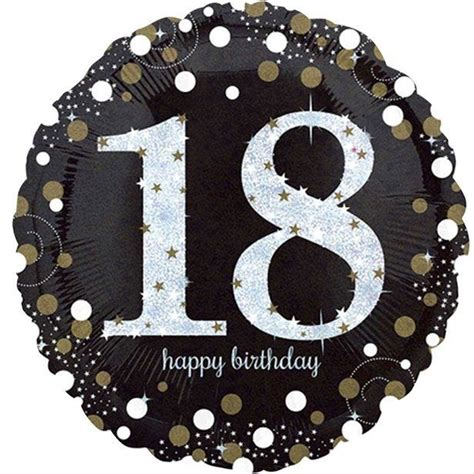 Sparkling Celebration 18th Birthday Balloon 18 Foil Party Delights