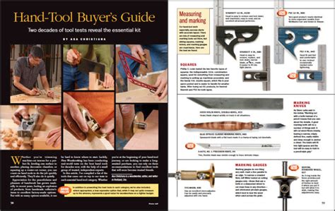 Hand Tool Buyers Guide Finewoodworking