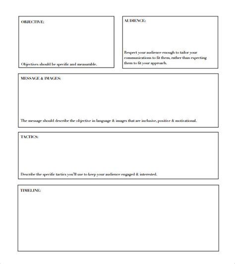 Free Project Outline Template