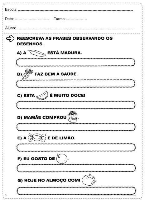 Atividades De Português 1° Ano Para Imprimir — SÓ Escola