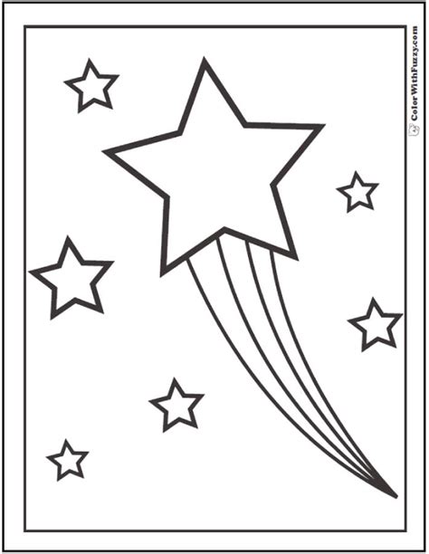 This drawing was made at internet users disposal on 07 february 2106. Get This Star Coloring Pages Shooting Star with Rainbow ...