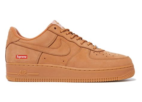 Supreme Nike Air Force 1 Low Flax Release Date Sneaker Bar Detroit