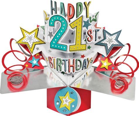 Second Nature Pop Ups - 21st Birthday (Stars) - Second ...