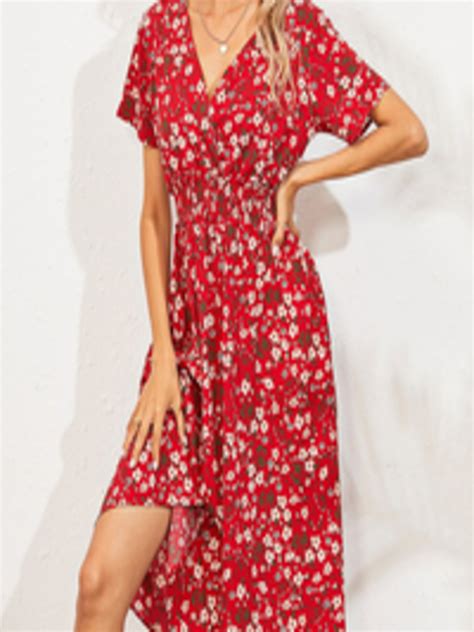 Buy Urbanic Red Floral Dress Dresses For Women 18869468 Myntra