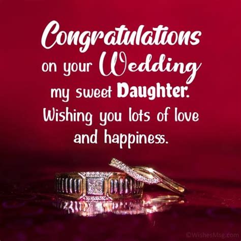 60 Wedding Wishes For Daughter Congratulation Messages